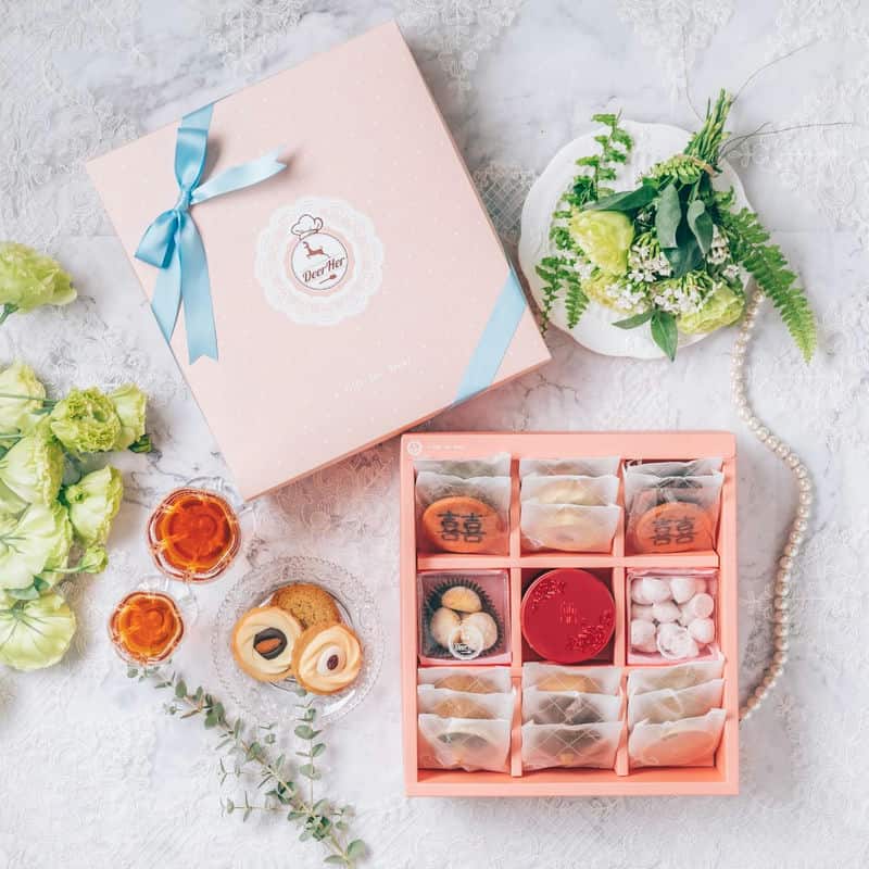 DeerHer甜點廚坊，客製喜餅禮盒——婚禮的甜蜜印記